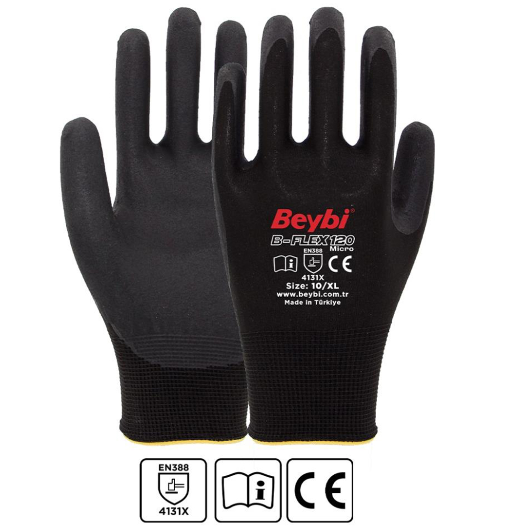 Beybi BFlex 120 - 110 Micro Köpük Nitril Eldiven