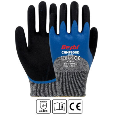 Beybi CNMF 600D Köpük Nitril Kaplı Kesilmeye Dirençli Eldiven