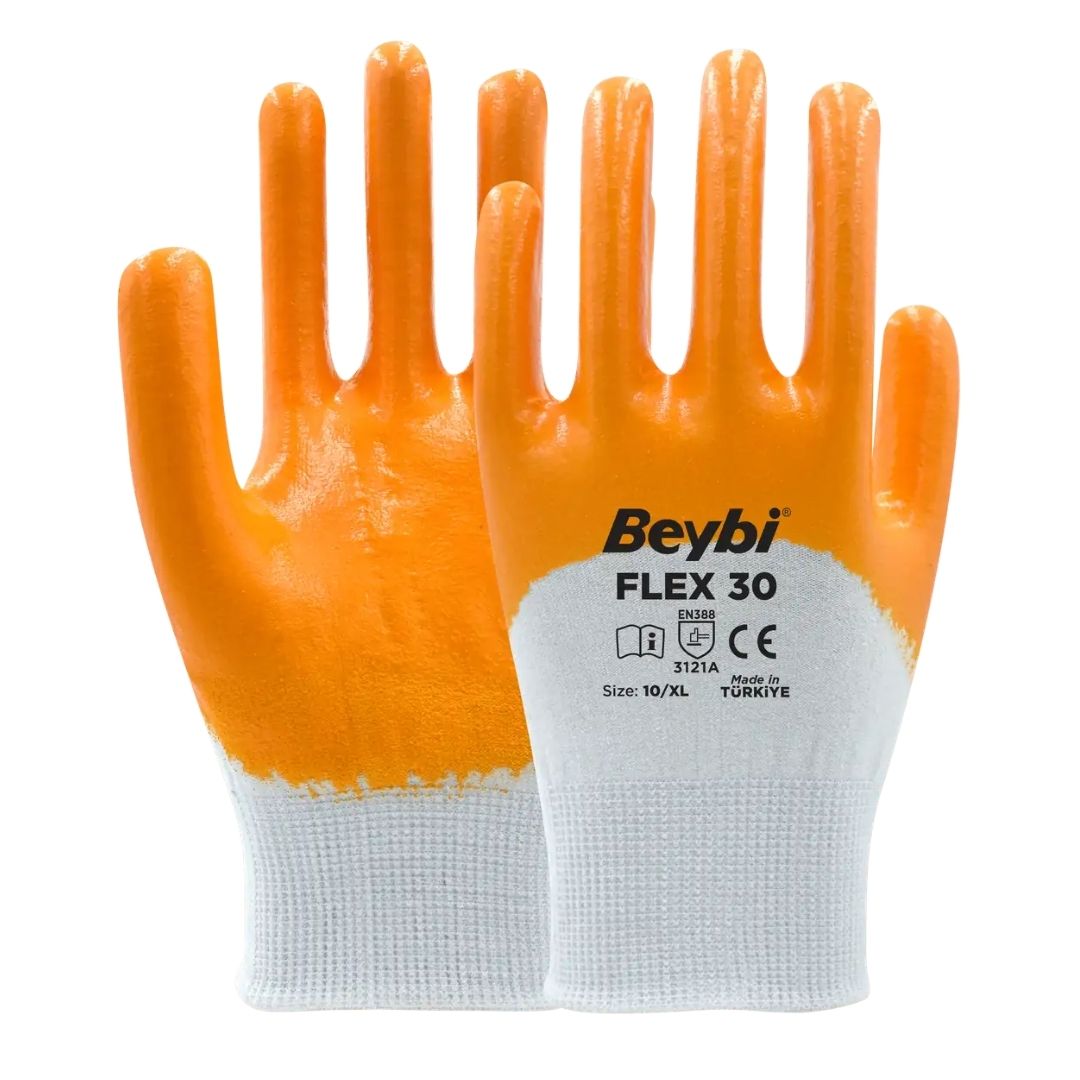 Beybi Flex30 Nitril Kaplı İş Eldiven
