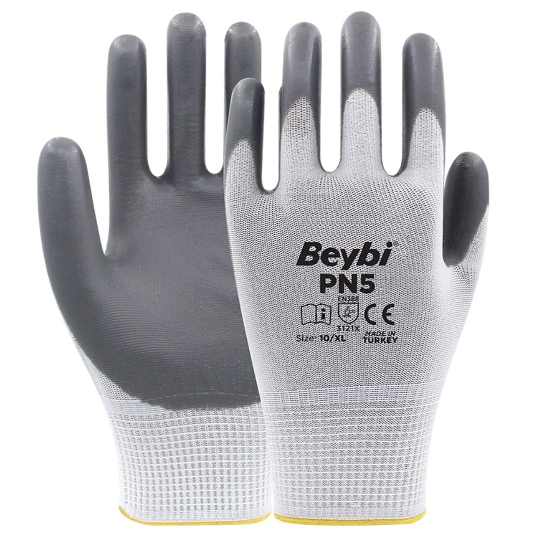Beybi Pn5 Nitril Eldiven - gri