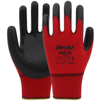 Beybi Pn75 Kırmızı Nitril Eldiven