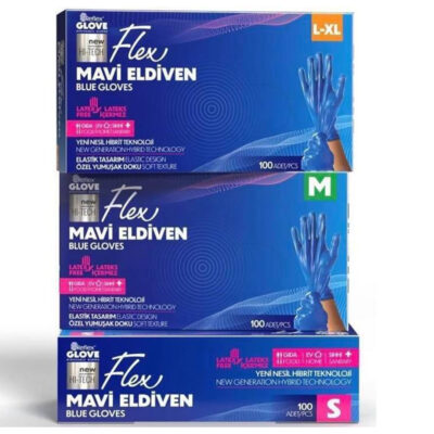 Flex Tpe Hibrit Eldiven Mavi