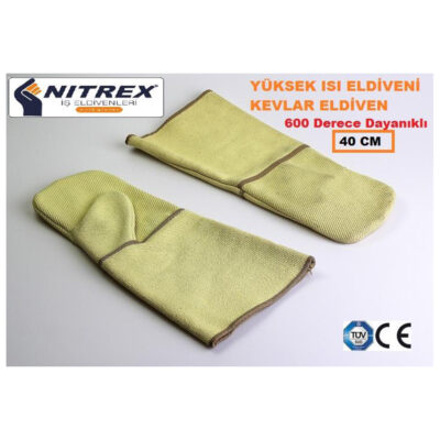 Kevlar Yüksek Isı Eldiveni 40 CM