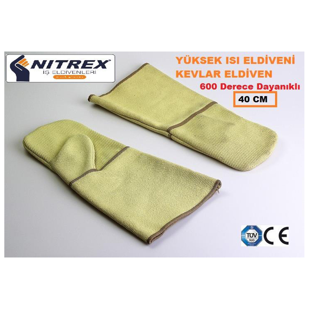 Kevlar Yüksek Isı Eldiveni 40 CM