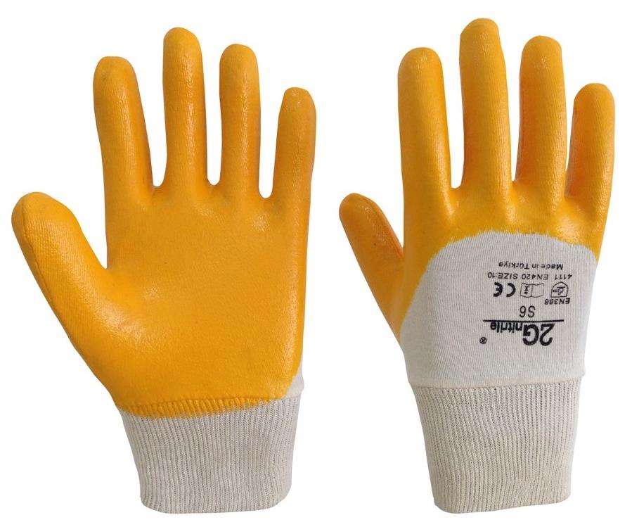 Nitril Eldiven 2G Sarı - S-6 NKPE