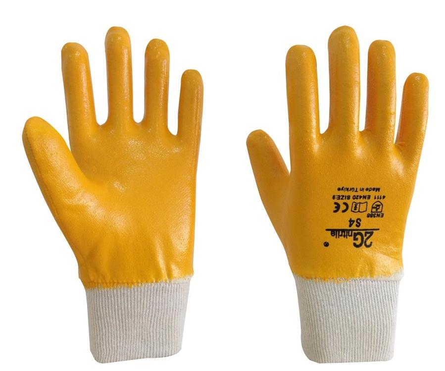 Nitril Eldiven 2g Sarı S-4 Tam Kaplama