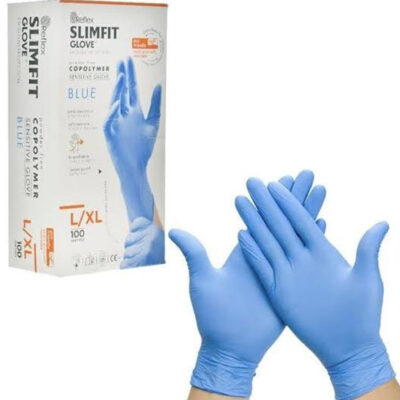 Alternative view of Reflex Slimfit Pudrasız Copolymer Mavi Eldiven